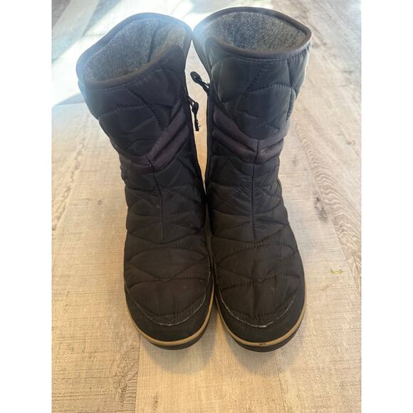 Columbia Heavenly Slip II Omni-Heat Boots Womens Size 10 Black Side Zipper - Picture 1 of 8